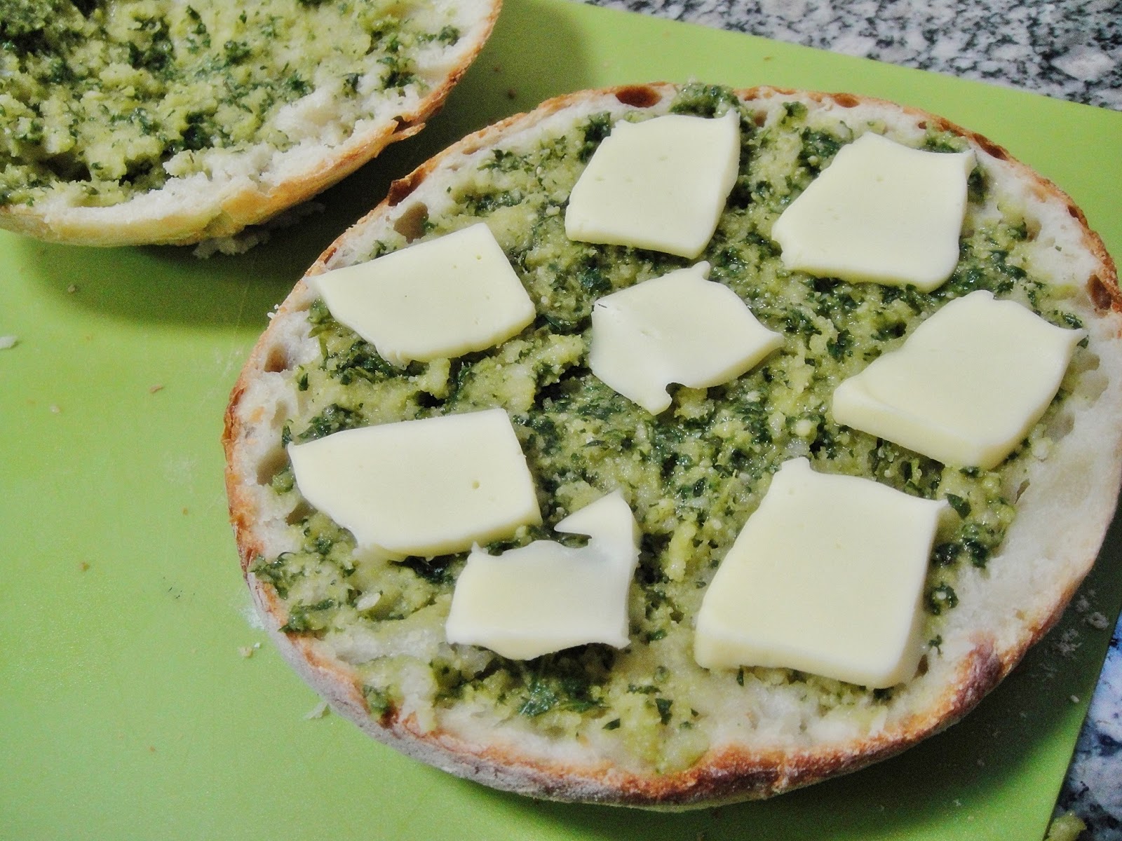 Maryam's Culinary Wonders 457. Pressed Salami Pesto Sandwich