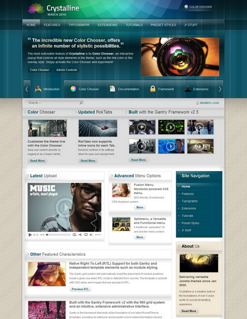 Crystalline V1 5 10 Rockettheme Joomla Template Crystalline V1 5 10 Rockettheme Joomla Template