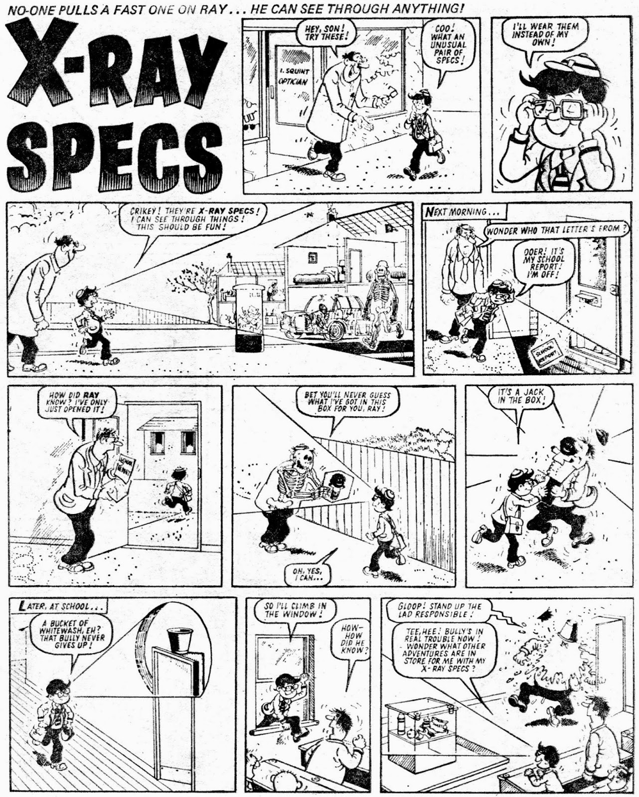 CRIVENS! COMICS & STUFF! 'FAMOUS FIRSTS' THE DEBUT OF XRAY SPECS...