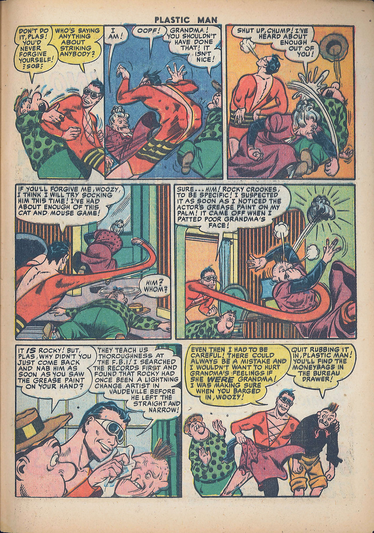 Read online Plastic Man (1943) comic -  Issue #30 - 49
