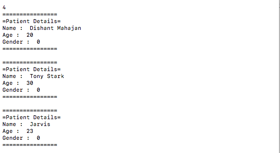 Patient Management System Python Console Based - PROGRAMMING