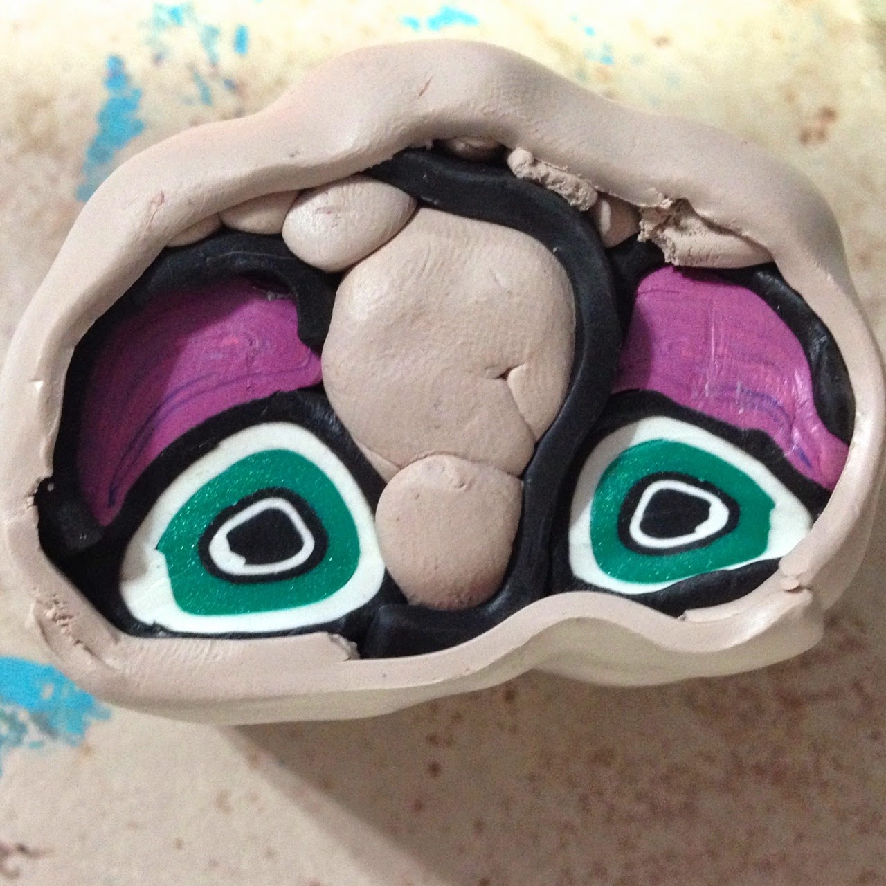 For the love of How I Learned to make Face Cane using Polymer Clay