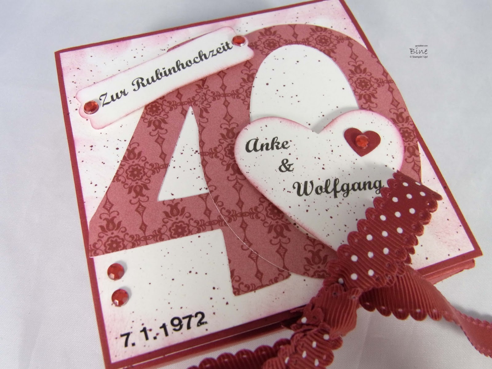 Bines Karten Rubinhochzeit