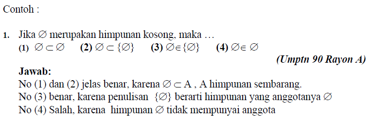 Teori Dasar Himpunan dan Beberapa Contoh Soal  defantri.com