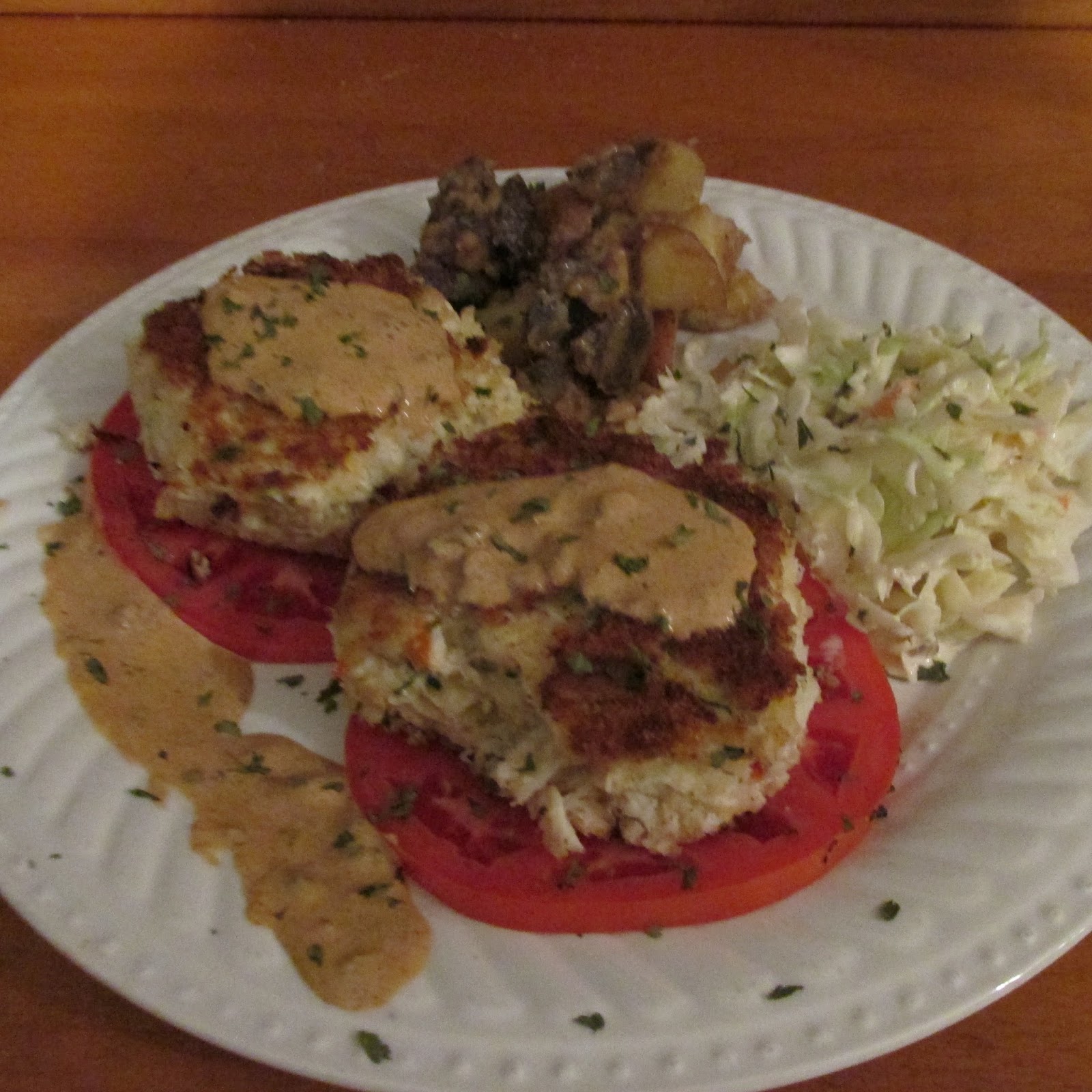 Everyday Easy Gourmet Dan's Crab Cakes with Spicy Remoulade Sauce