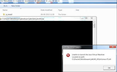 Lets Learn Oracle SOA: JDev : “unable to launch the java virtual ...