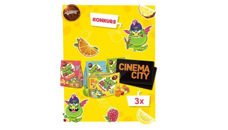 Wygraj podwójną wejściówkę na dowolny seans 2D w Cinema City Poland oraz zapas Żelków jak SMOK Konkurs