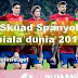 Skuad Pemain Spanyol Piala Dunia 2018