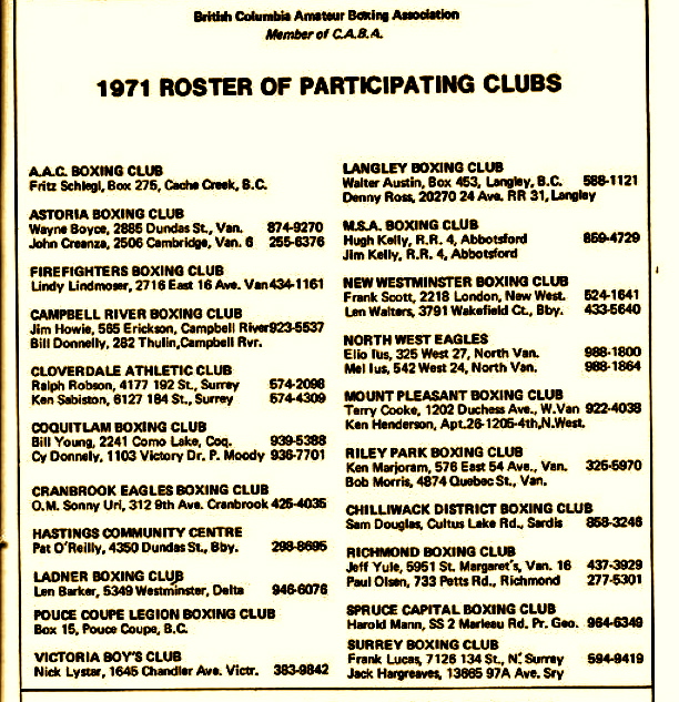BRITISH COLUMBIA GOLDEN GLOVES and DIAMOND BELT 1967 BC DIAMOND BELT