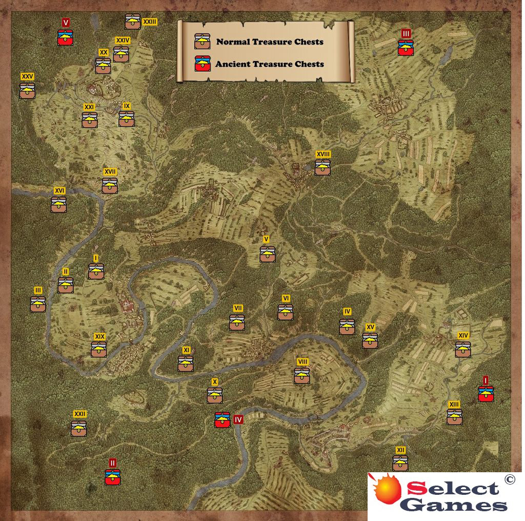 Kingdom Come Deliverance Карта всех сокровищ