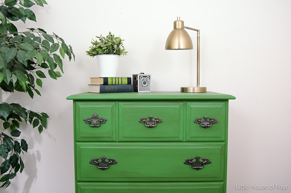 Emerald green painted dresser