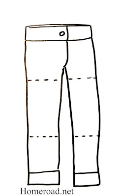 drawing of pants