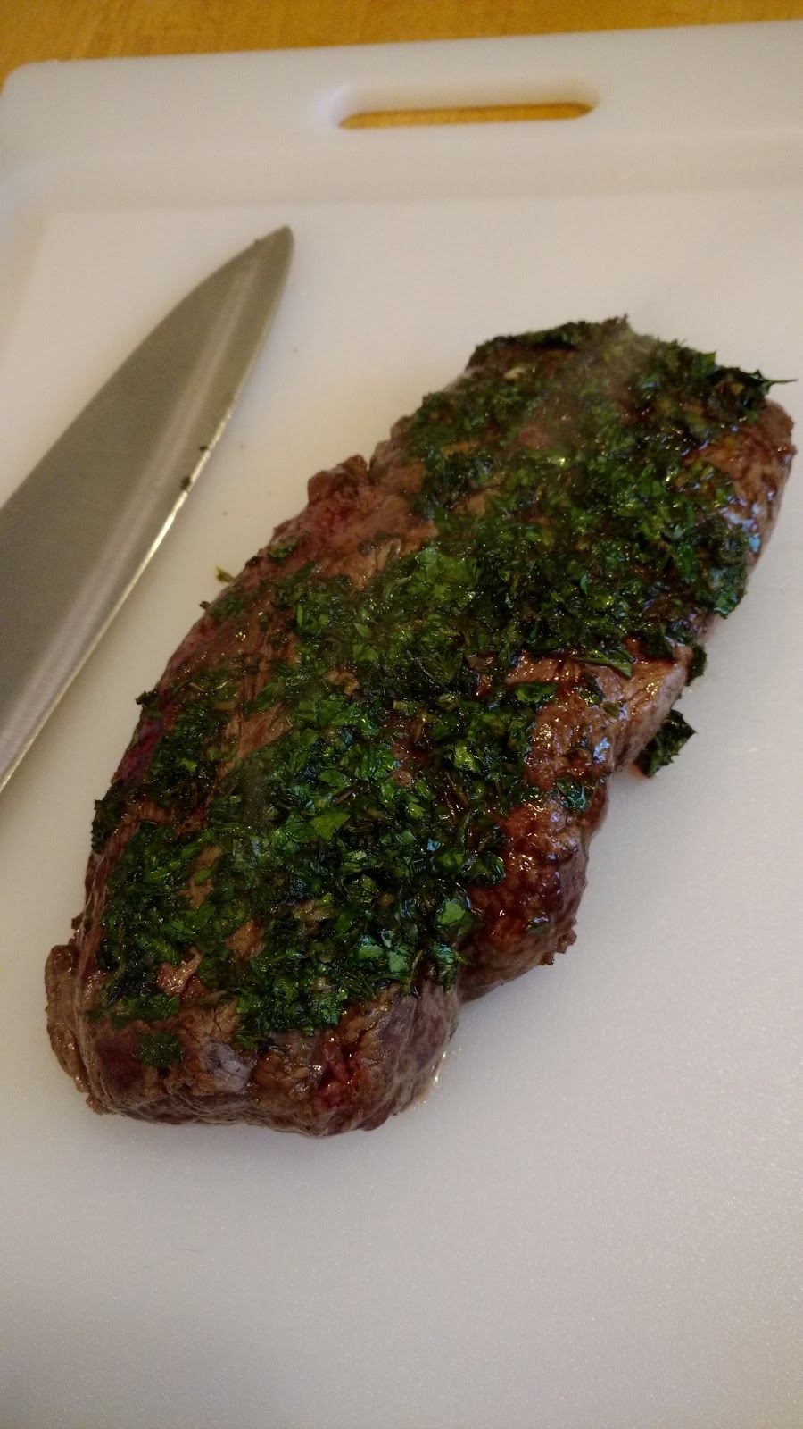 Roasted Flat Iron Steak with Olive OilHerb Rub