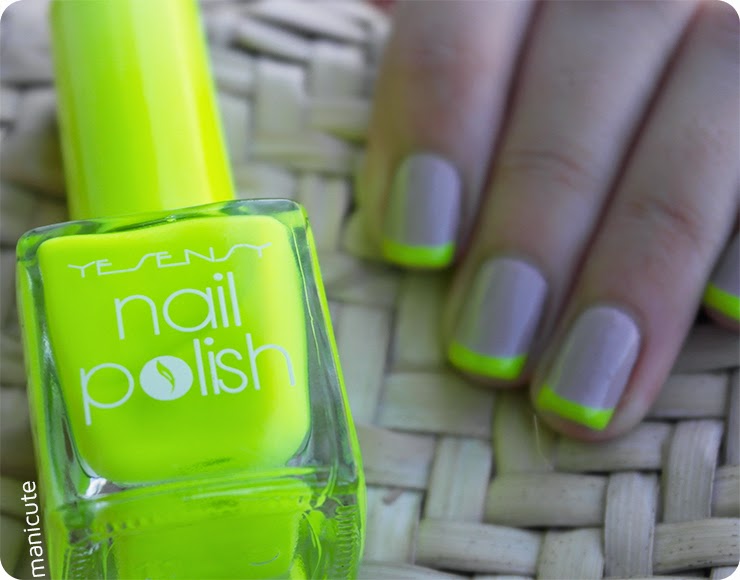 manicura francesa bicolor fluor