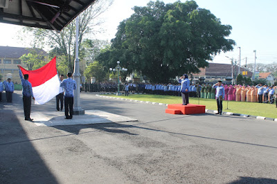 PERINGATI HARI LAHIR PANCASILA KABUPATEN SRAGEN UPACARA BENDERA