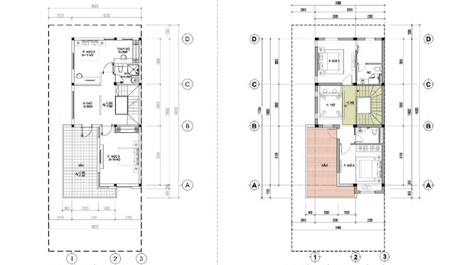 Mặt bằng tầng 3 biệt thự song lập Foresa Villa Mặt bằng tầng 3 biệt thự song lập Foresa Villa