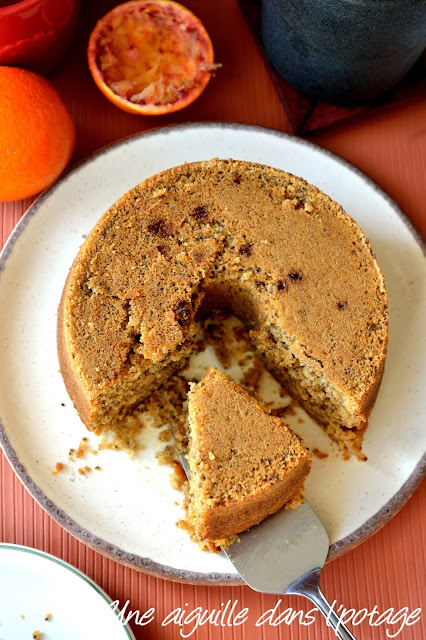 Gâteau moelleux à l'orange et aux graines de chia