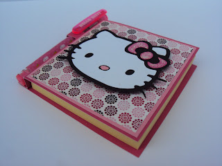Crafted With Love By Karen: Hello Kitty Card and Post-It-Note Holder