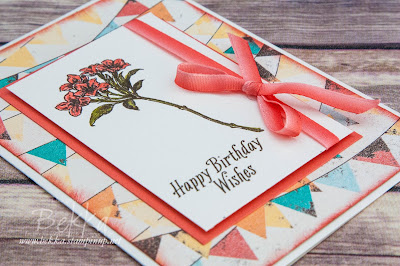 Happy Birthday Avant Garden Floral Card made using Stampin' Up! UK Supplies, which you can get here