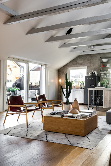 Charming attic with industrial vibes in Stockhom