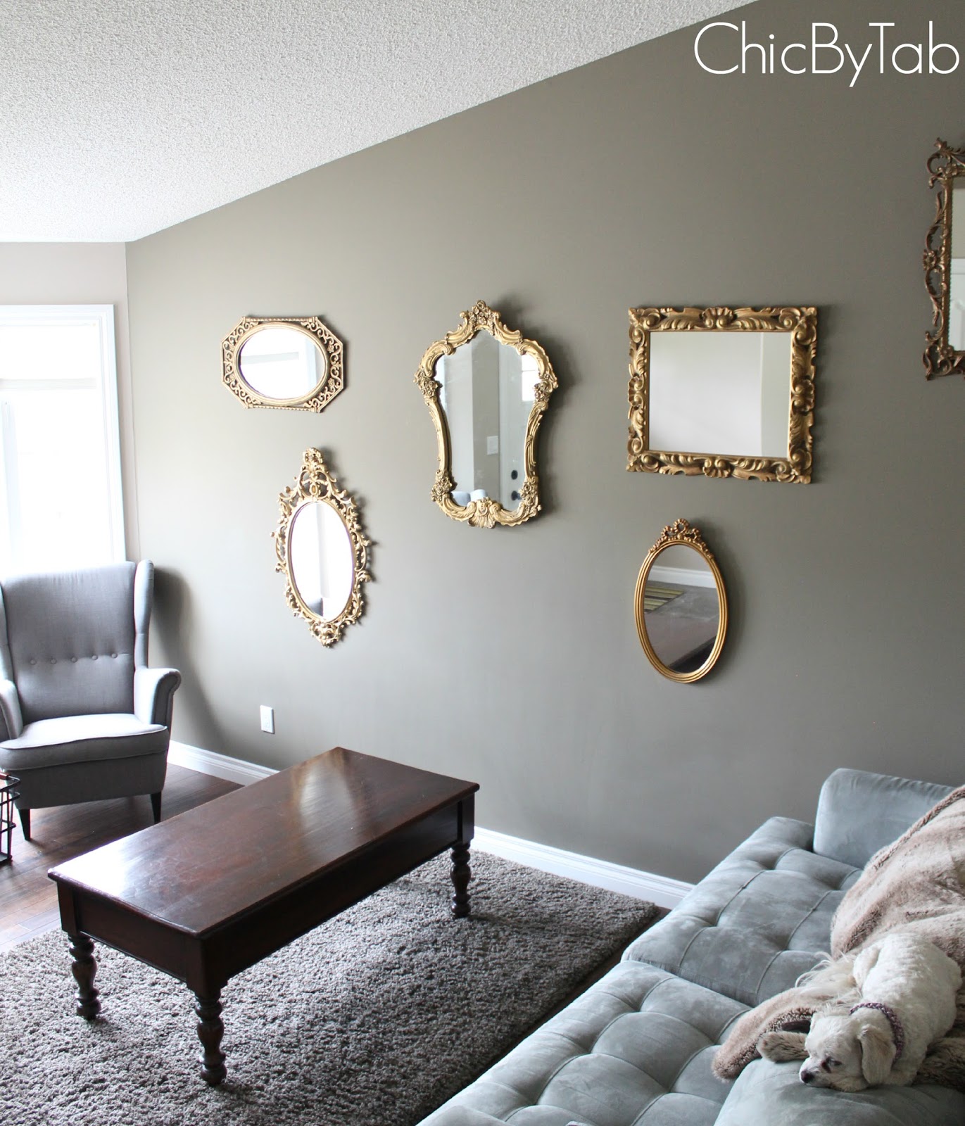 {ChicByTab} Gold Mirror Gallery Update