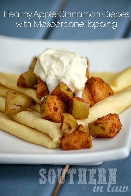 Healthy Apple and Cinnamon Crepes with Mascarpone Topping Recipe