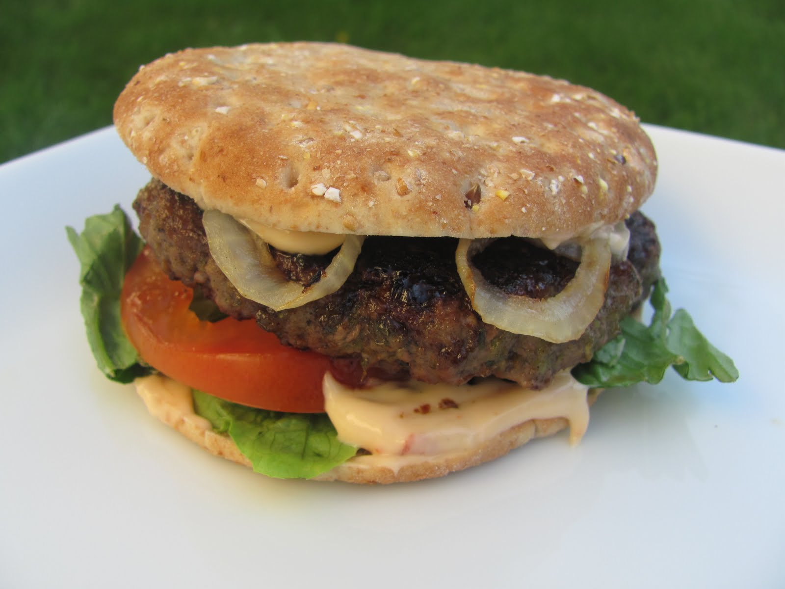 The Girly Girl Cooks Jamaican Jerk Burgers