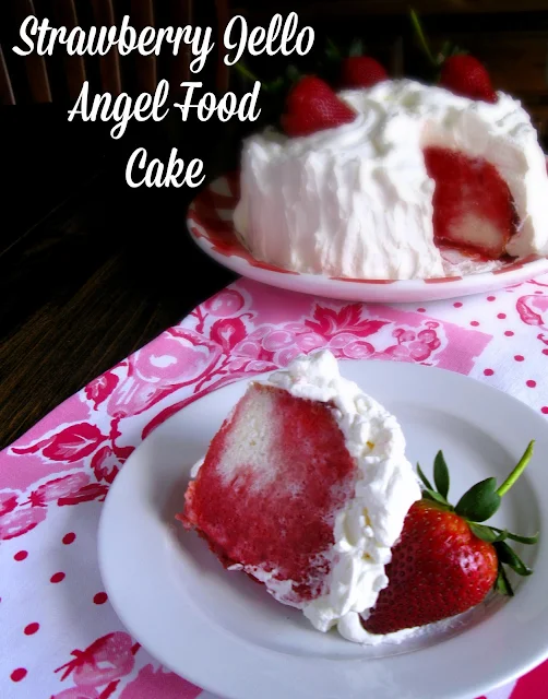 Strawberry Jello Angel Food Cake