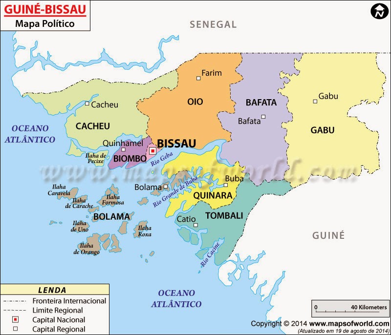 GUINÉ-BISSAU MAPA POLITÍCO