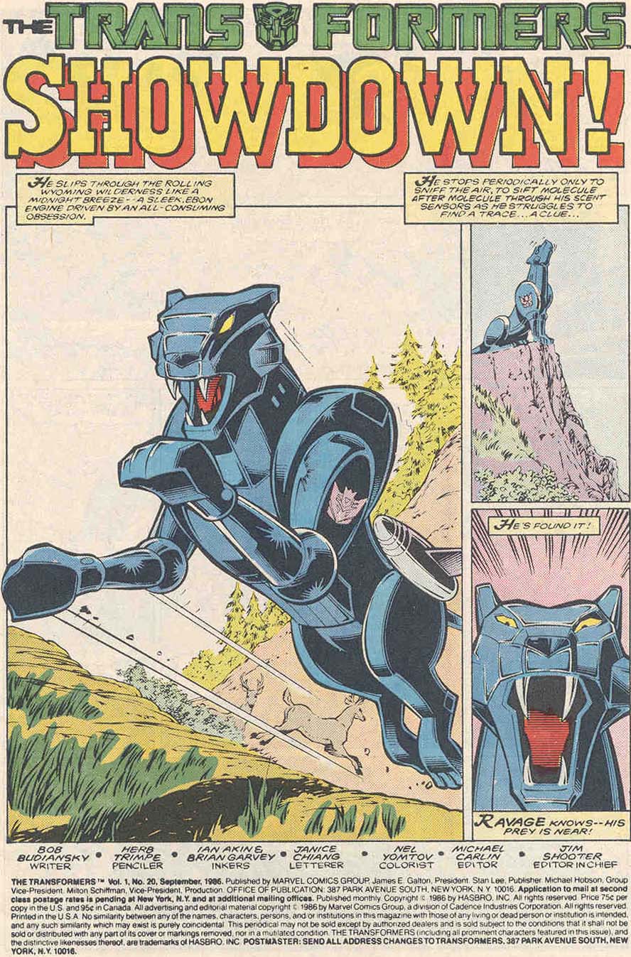 The Transformers (1984) issue 20 - Page 2