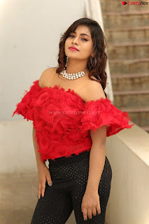 Priya Augustin in Red Top cute beauty hq .xyz Exclusive Pics 013