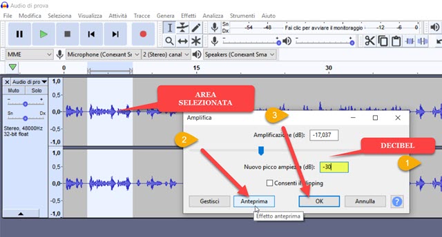 diminuzione-volume-audacity diminuzione-volume-audacity