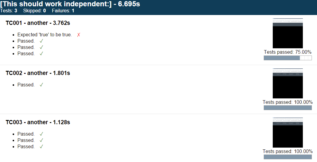 Raluca's Quality Assurance and Software Testing Protractor Test Run