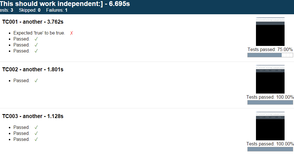 Raluca's Quality Assurance and Software Testing Protractor Test Run