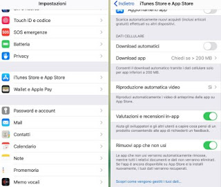 Rimuovi app iPhone Rimozione app