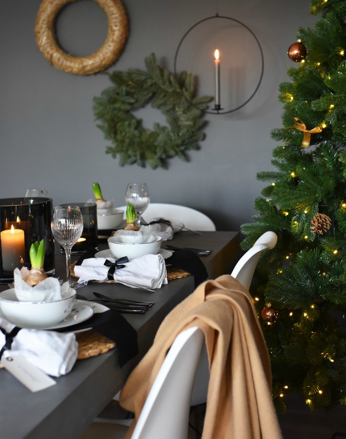Mesas de Navidad en la cocina