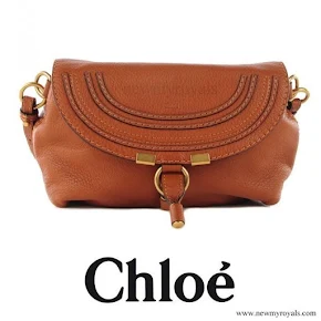 Crown-Princess Mary carried CHLOE Calfskin Marcie Pochette Crossbody Bag