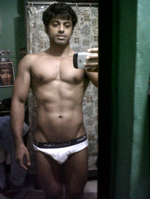 Shirtless Bollywood Men Cute Indian Guys Underwear Selfies-1499