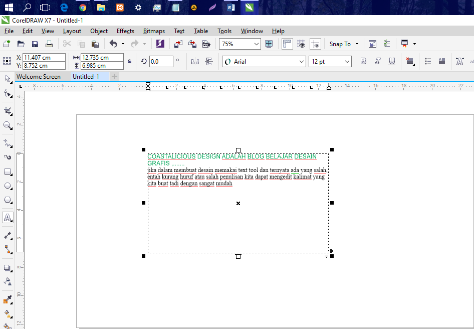 Langkah Mudah Membuat Mengedit Dan Memodifikasi Teks Dengan Text Tool Pada Coreldraw X7 Coastalicious Langkah Mudah Membuat Mengedit Dan Memodifikasi Teks Dengan Text Tool Pada Coreldraw X7 Coastalicious