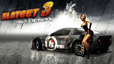 Flatout 3 Chaos and Destruction Car and Hot Girl HD Game Wallpaper