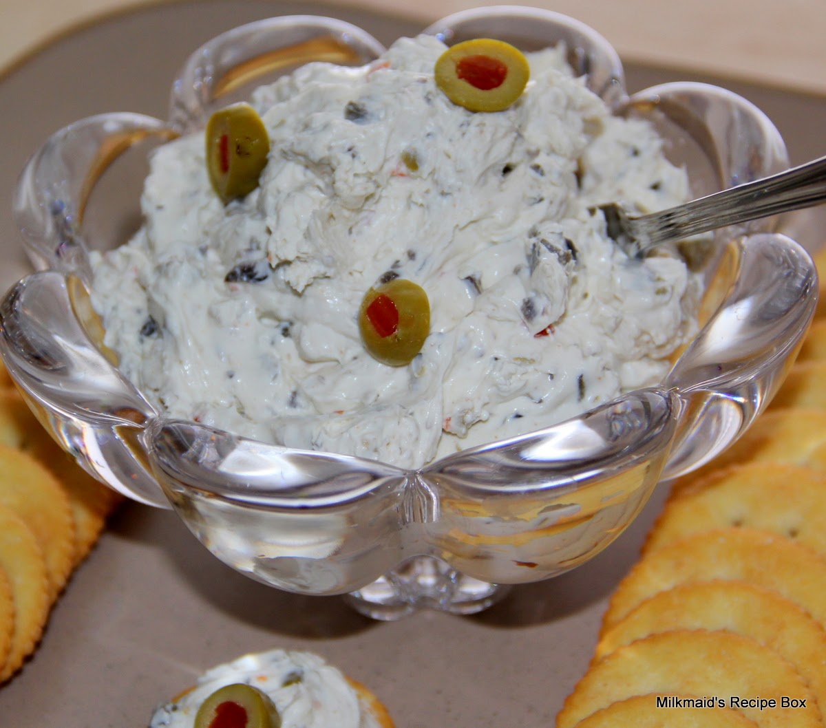 Milkmaid&amp;#39;s Recipe Box: Olive Cream Cheese Dip/Spread