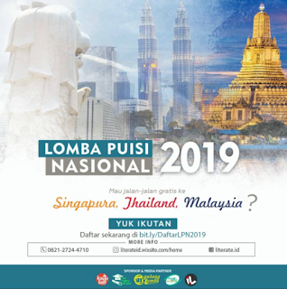 Lomba Puisi Nasional Nasional 2019, Hadiah Ke Luar Negri Lomba Puisi Nasional Nasional 2019, Hadiah Ke Luar Negri