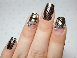 nail gold designs wedding zebra nails bridal metallic styles weddbook hundred