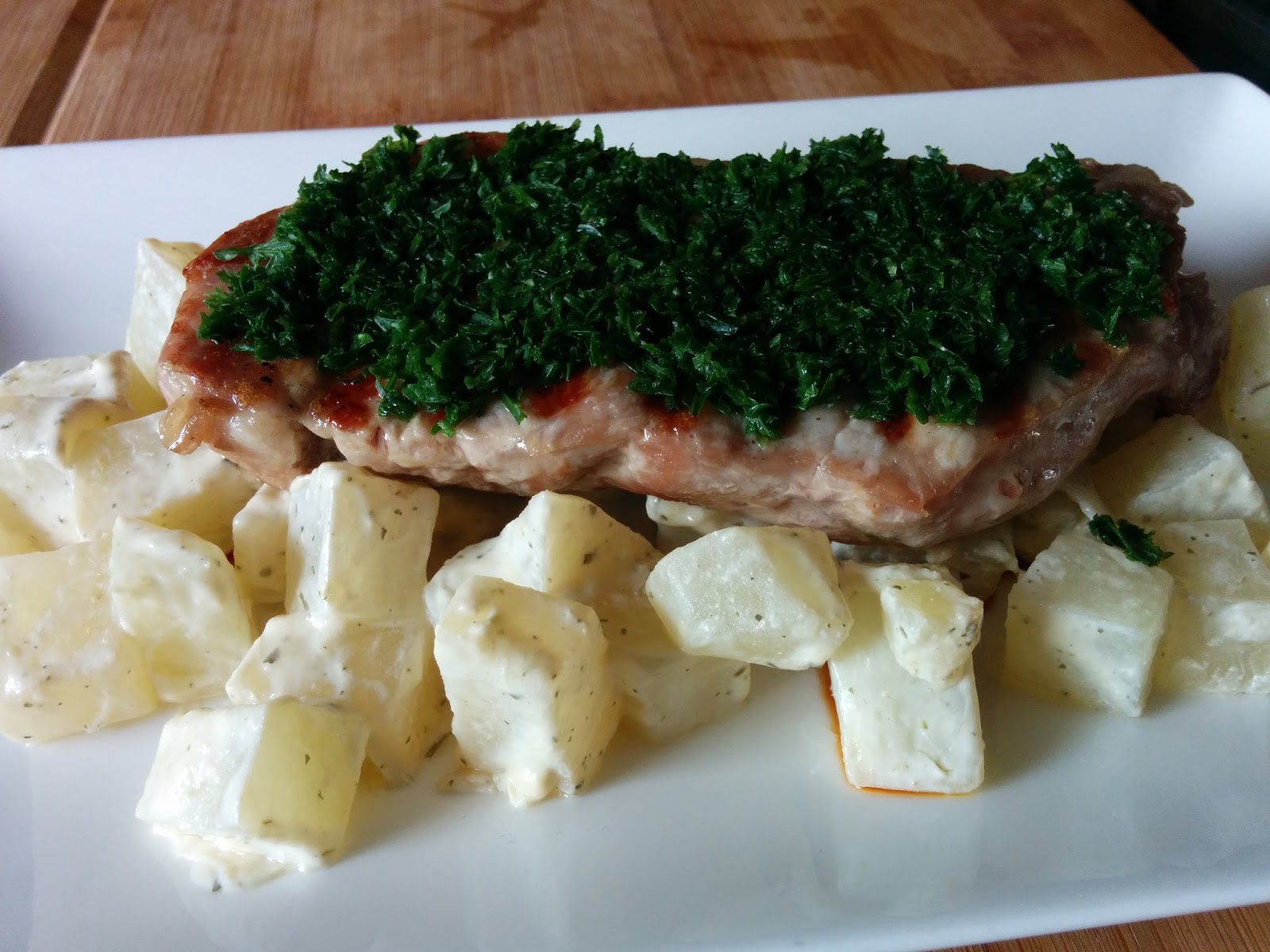 danielas gedanken: Küchenteufel: Kalbsrückensteak mit Kräuterkruste und ...