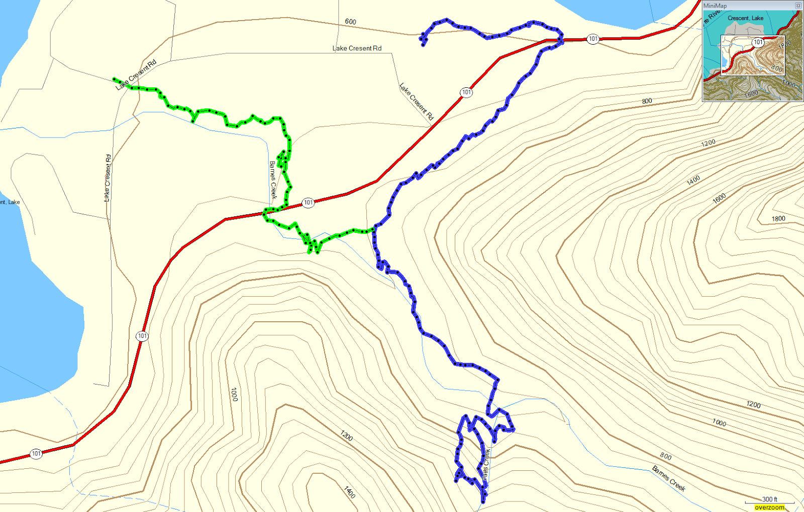 marymere falls trail map