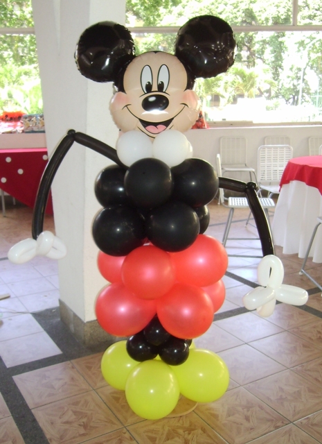 Puerto marítimo paleta Prosperar Mickey Mouse hecho en globos - Imagui