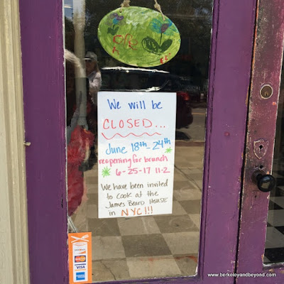 sign on door of Juniper restaurant in Ridge Spring, South Carolina