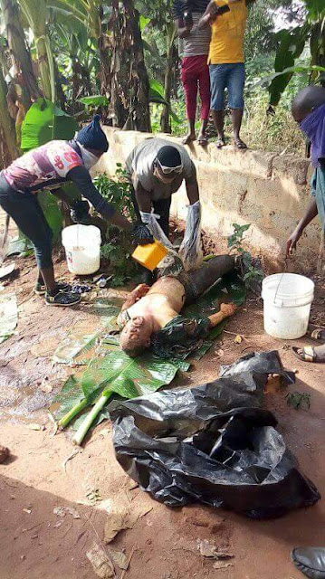  Graphic: Mother and two sons allegedly kill her husband in Anambra, buries body under a plantain tree