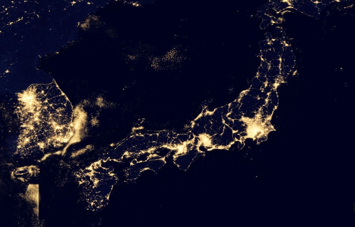 Северная корея из космоса Северная корея из космоса