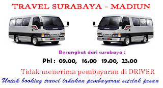 TRAVEL SURABAYA MADIUN TRAVEL MADIUN